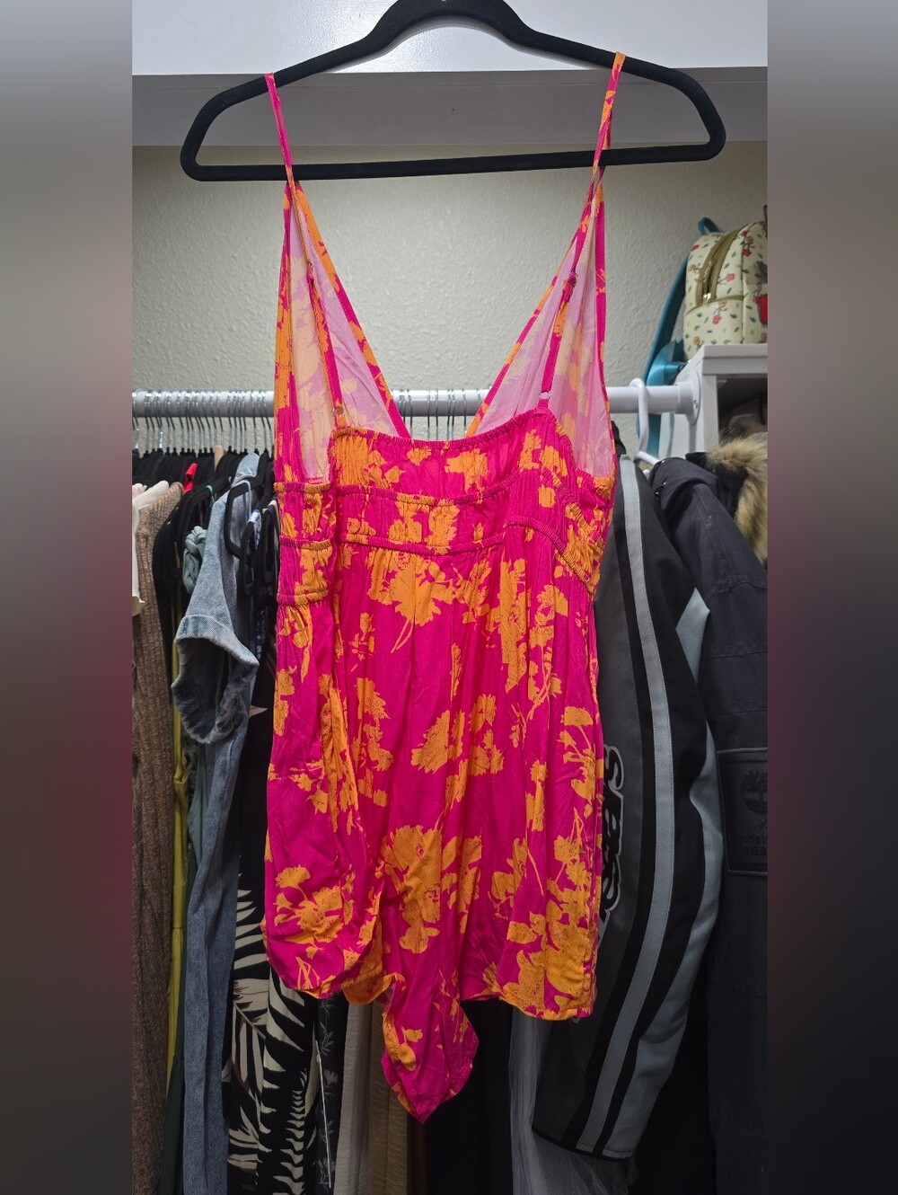Cupshe Pink and Yellow Floral Beach Romper - Picture 7 of 11